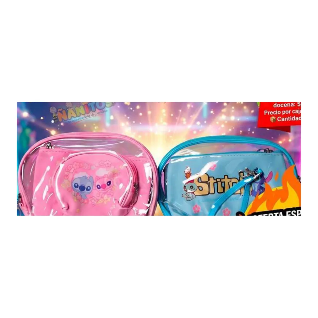 Porta Cosmetiquera Stitch — venta por docena y caja